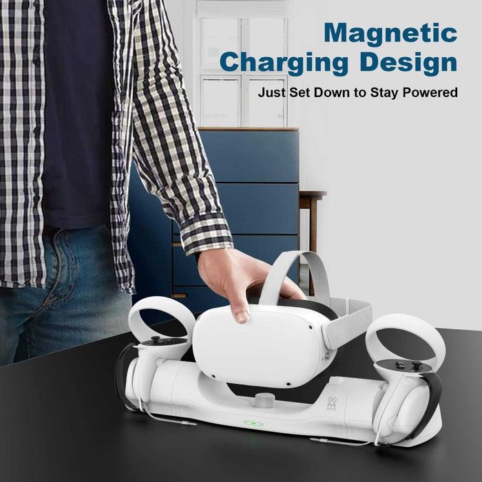 AMVR  зарядна докинг станция с USB-C кабел за Meta/Oculus Quest 2