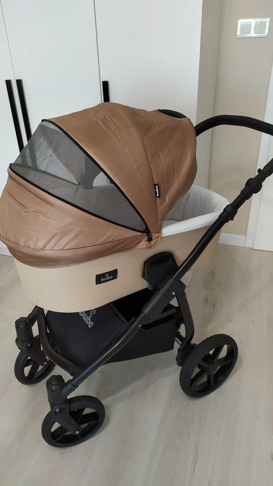 Бебешка количка 3в1 Buba Karina Light Beige / Светла Бежова