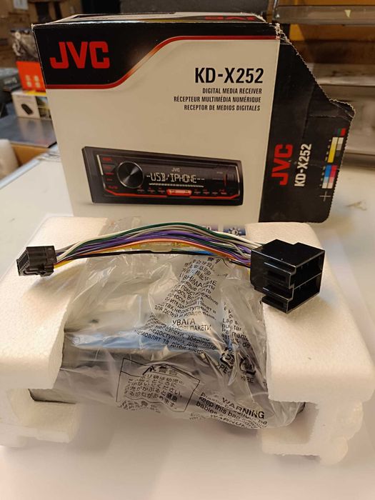 MP3 player auto JVC KD-X252, 4 x 50W, USB, AUX