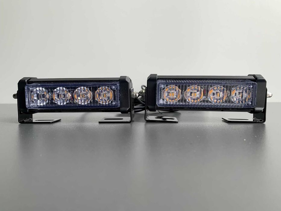 Stroboscoape auto stroboscop LED grila parbriz - rosu albastru galben