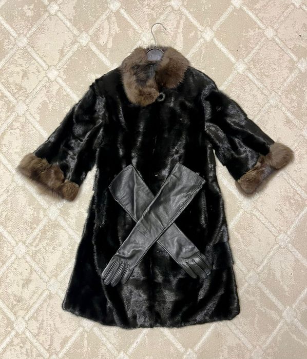 Шуба норковый бу