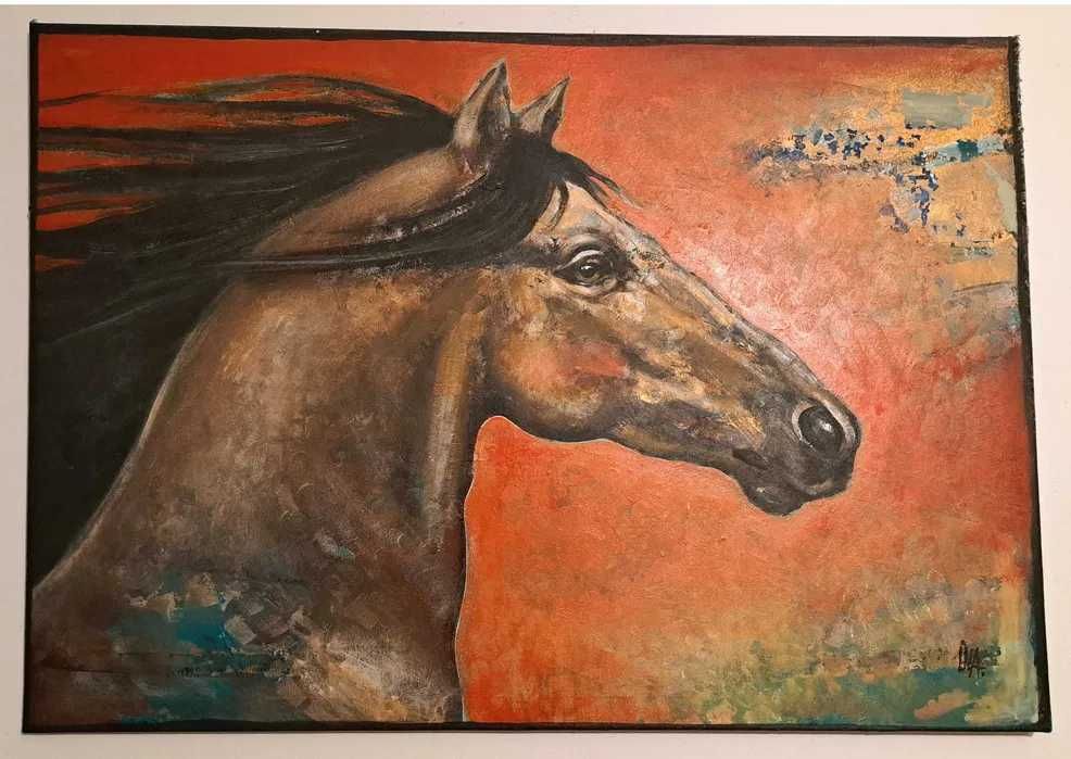 Tablou frumos Cal 100/70 cm,panza