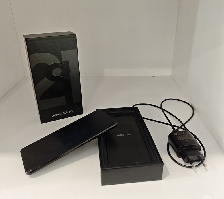Samsung Galaxy S21+ 5G, 256GB, Phantom Black, Stare Excelentă (Pachet Complet)