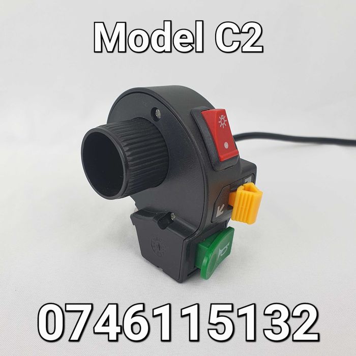 Atv-Motocicleta-Universal-Comutator Lumini-Intrerupator-Bloc-Buton- C2