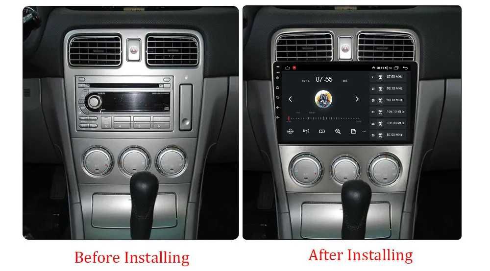 Navigatie Android 14 Subaru Forester 2002 - 2008 Waze CarPlay + CAMERA