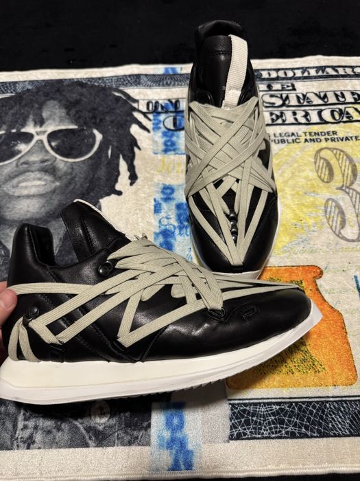 Rick Owens Maximal Megalace Runner Low Black