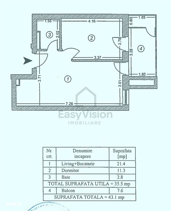 2 camere | Quartier Azuga | Doamna Ghica | Sector 2 | Mobilat