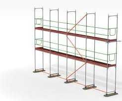 Vand schele metalice fixe noi pentru fatade constructii