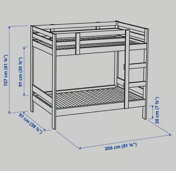 Pat suprapus Mydal Ikea 90×200