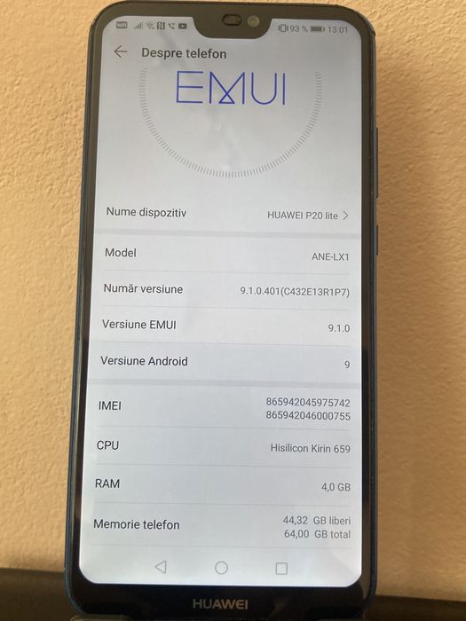 Huawei P20 Lite in stare foarte buna