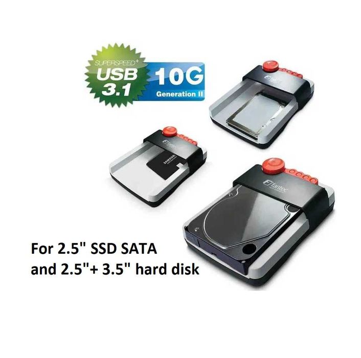 Docking station SUPERSPED USB 3.1 conector SATA hdd 3.5+HDDSSD 2.5