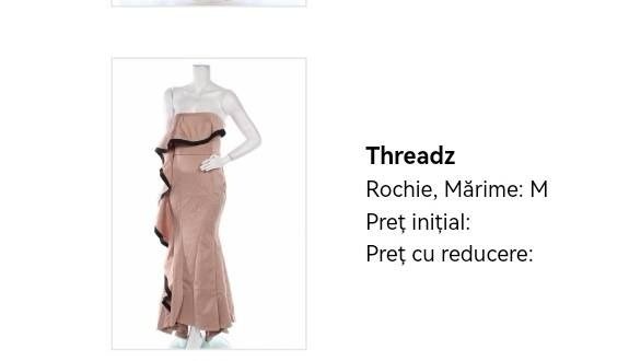 Rochie bej marime m