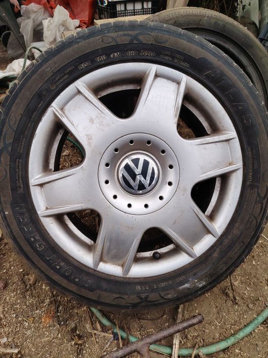 Jante aliaj Volkswagen pe 16 + cauciucuri de vara