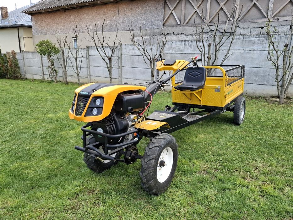 Motocultor    ProGarden  Campo 1273  cu remorca 4×4 alpine RM500T