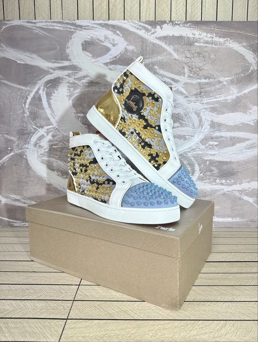 Christian Louboutin High Snake Steel