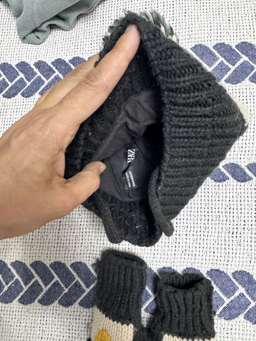 Bolalar shapkasi va qolqopi Zara (original)  1- 1,5 yoshgacha keladi