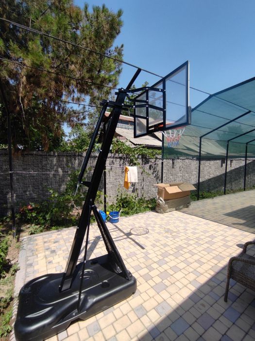 Баскетбольный щит стоячий мобильная 2.30-3.05см