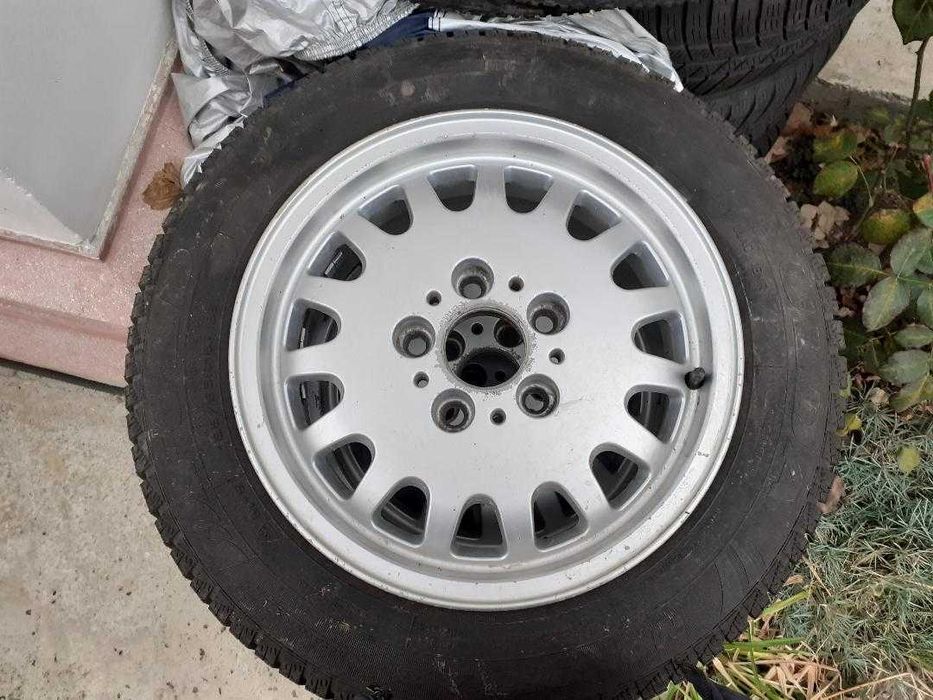 Roti cu jante originale aliaj BMW 15" si 16" si capace originale 15"