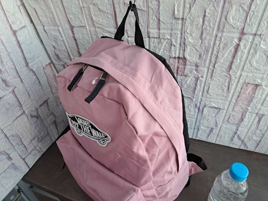 раница VANS-розова,текстилна чанта,ванс