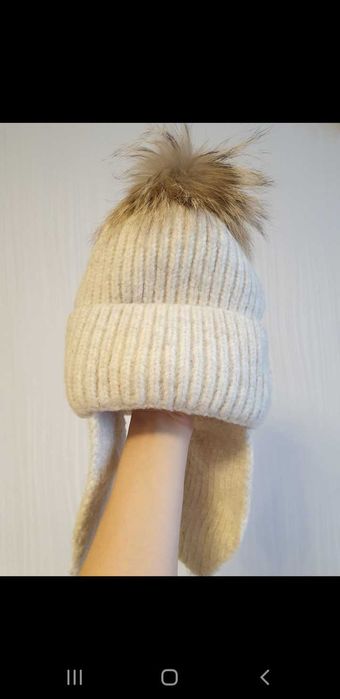 Тёплая шапка для девочки, размер 53