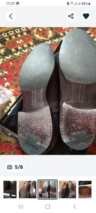 Мужские туфли из замша!