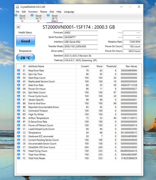 Seagate 2TB, Enterprise NAS HDD, 7200RPM