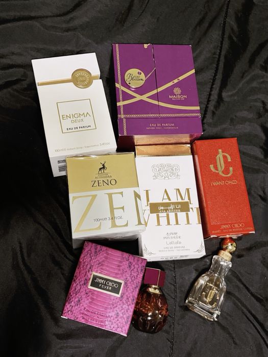 Лот парфюми jimmy choo, lattafa, french avenue, maison des parfums