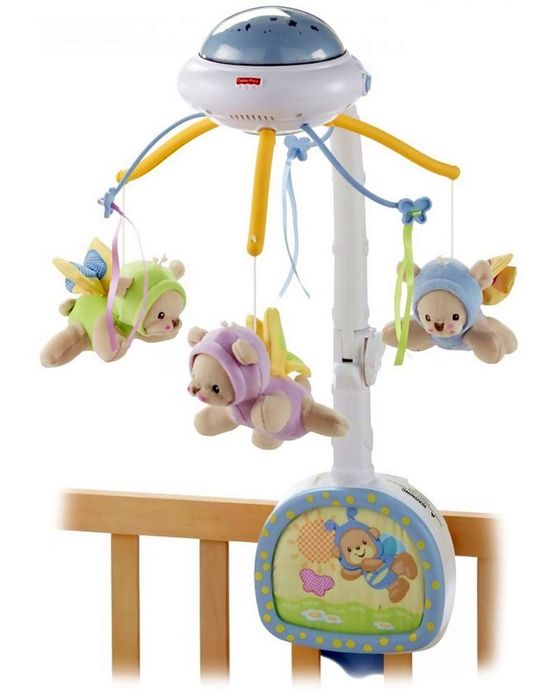 Музикална въртележка прожектор Fisher price с дистанционно