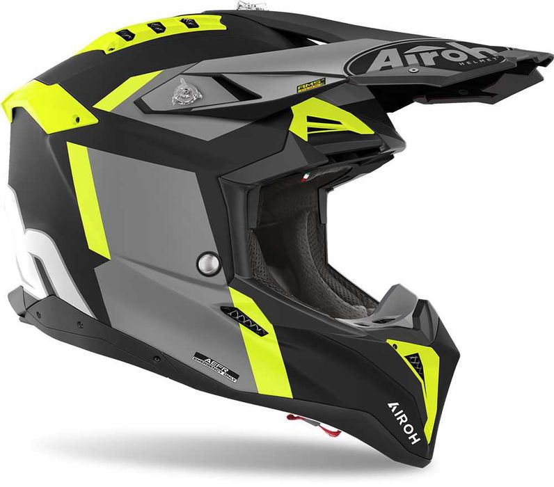 Каска Airoh Aviator 3 Glory yellow matt Промоция!!! мото мотор крос