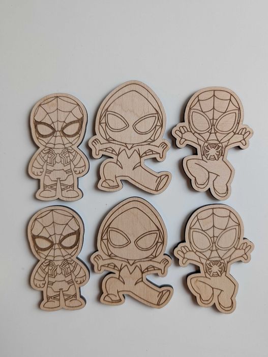 Дървени фигурки за оцветяване