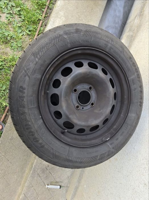 Set roți tablă | 4x108 | 195.65.15 | Citroen Peugeot PSA | Goodyear 23