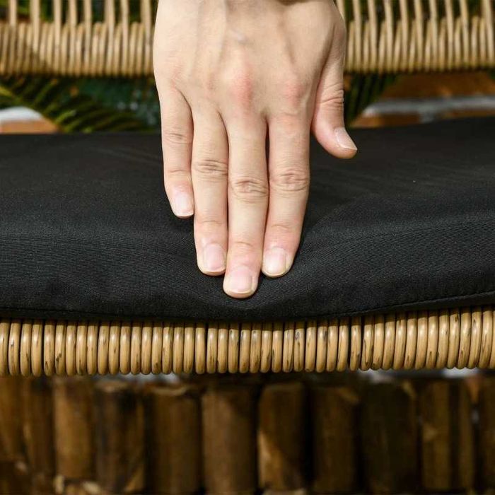 Комплект градински мебели от ратан Outsunny от 3 части