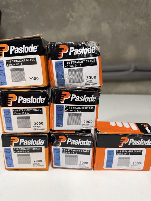 Lot 7 cutii cuie Paslode F16 - 14000 bucati