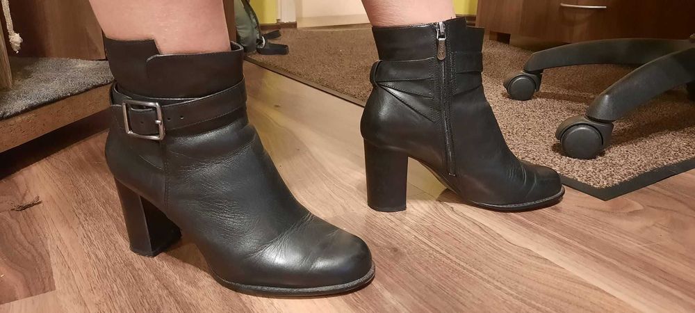 Botine Clarks, de piele, marimea 39