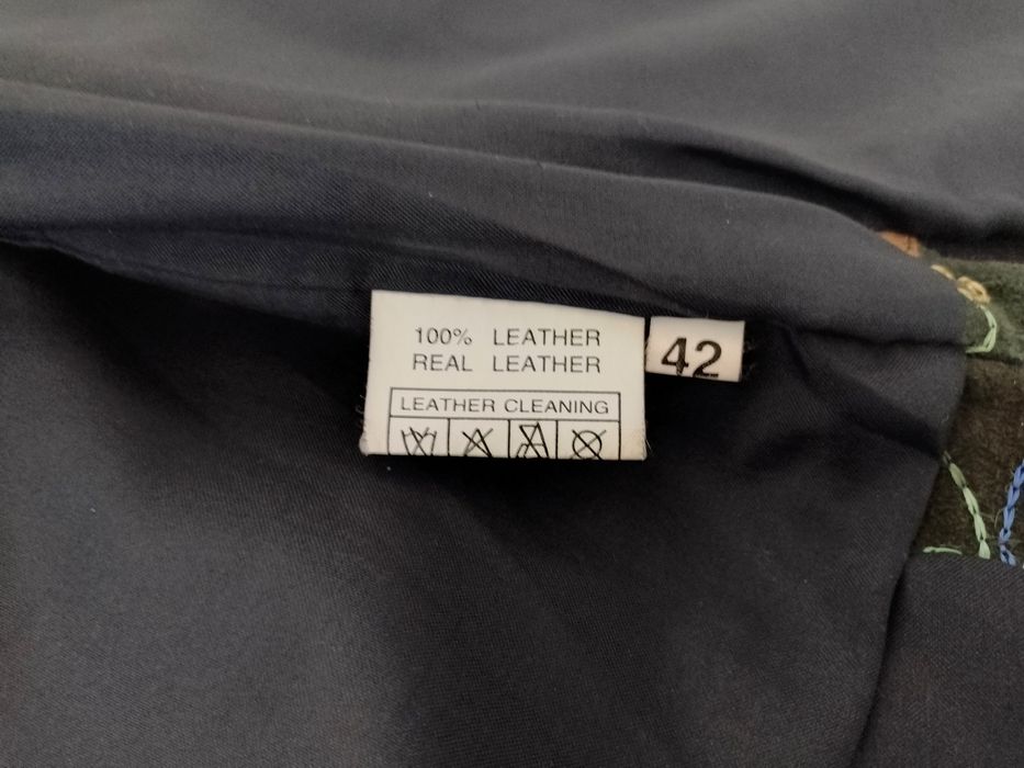 Кожен елек с декоративен шев