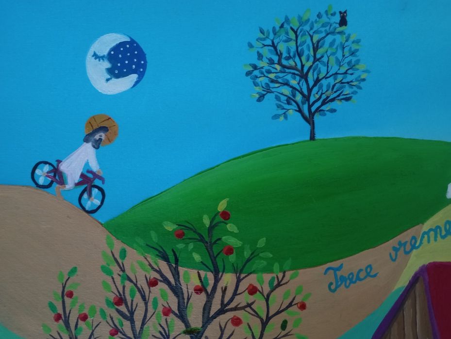 Pictură naivă in ulei