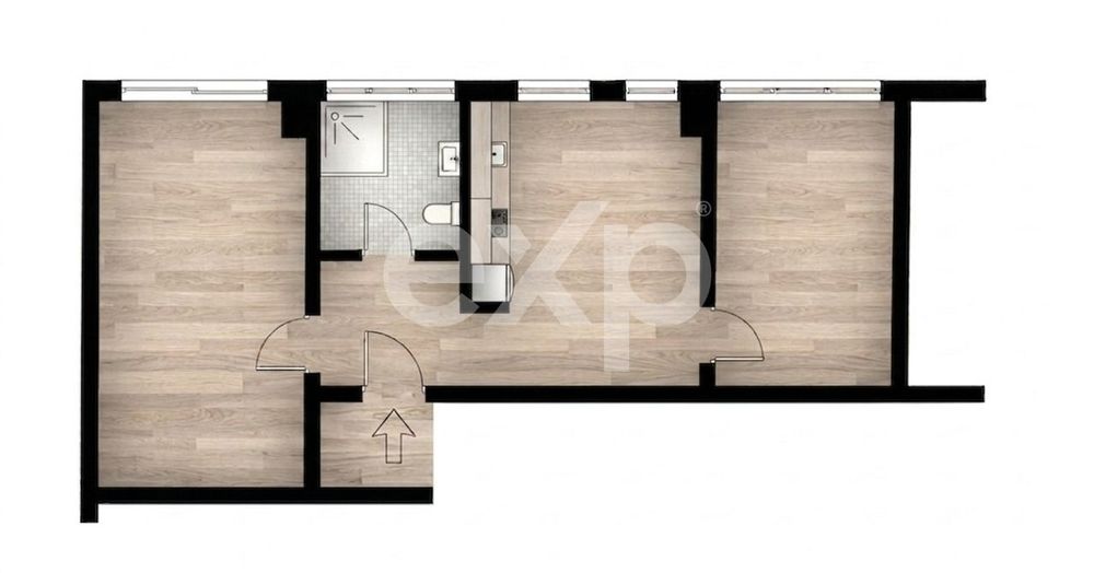 Apartament 2 camere, 55 mp, luminos, etaj 2 - 0% Comision — fotografia 3