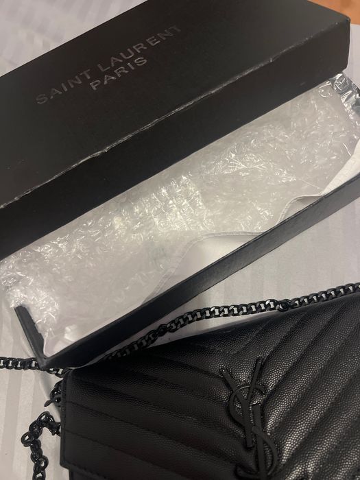 Geantă YSL neagră din piele