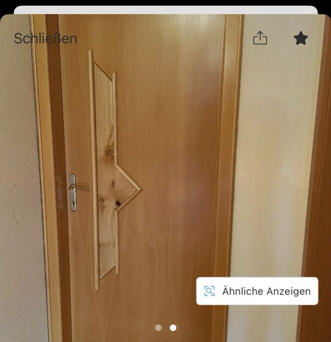 Ușă interior 100% lemn masiv plin – Germania • Cu broască + mânere