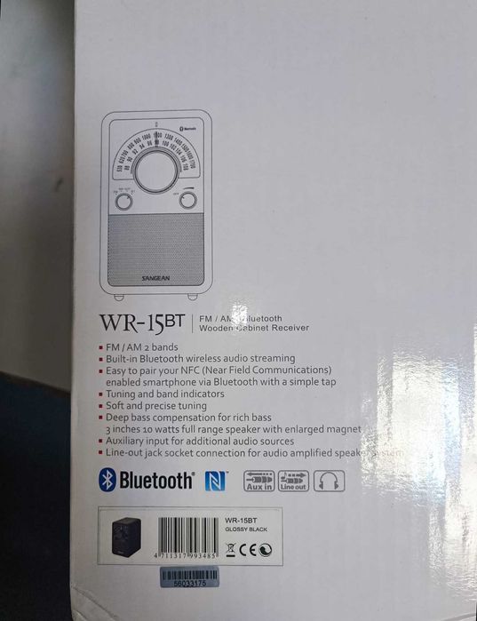 Radio Sangean WR-15 BT functional , nefolosit