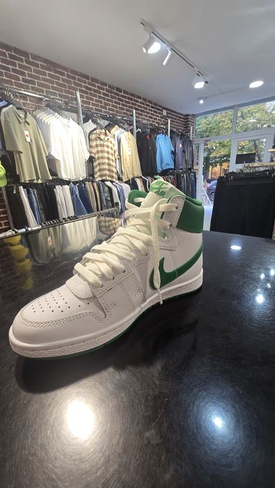Ghete  sport Nike Air alb/verde