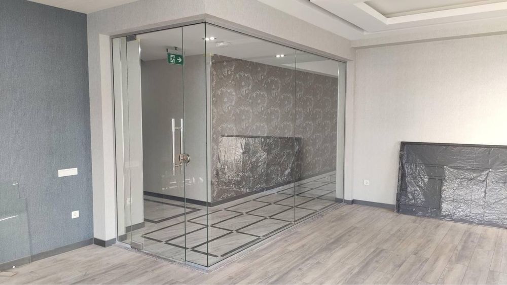 Каленное стекло 10 мм калит ойна стеклянный перегородки kalit oyna 10m