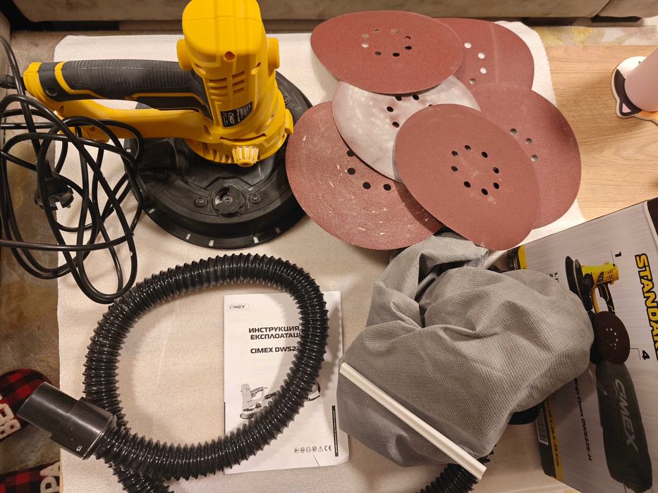 Шлайф за стени и тавани CIMEX, почти неизползван, в гаранция