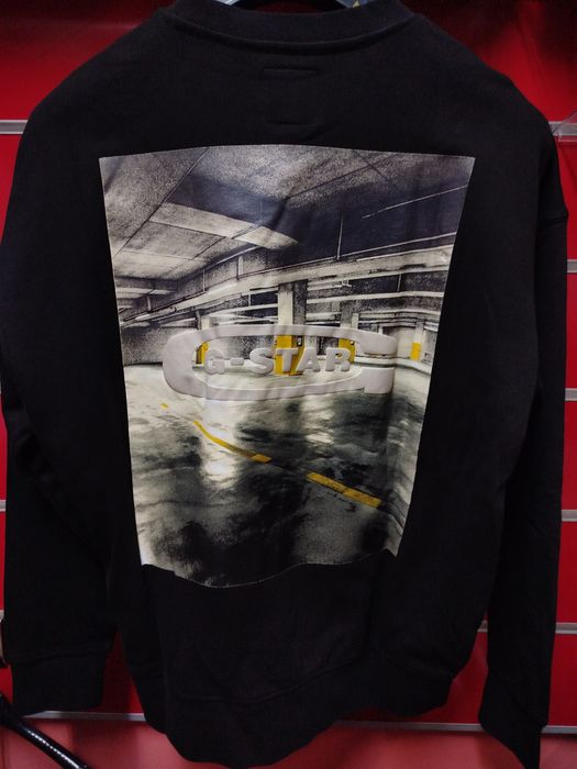 Оригинален суичър G-Star Raw Photo S M L XL блуза черен мъжки нов