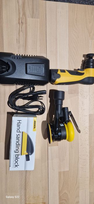 Mirka talpa șlefuit pe acumulator , pneumatică