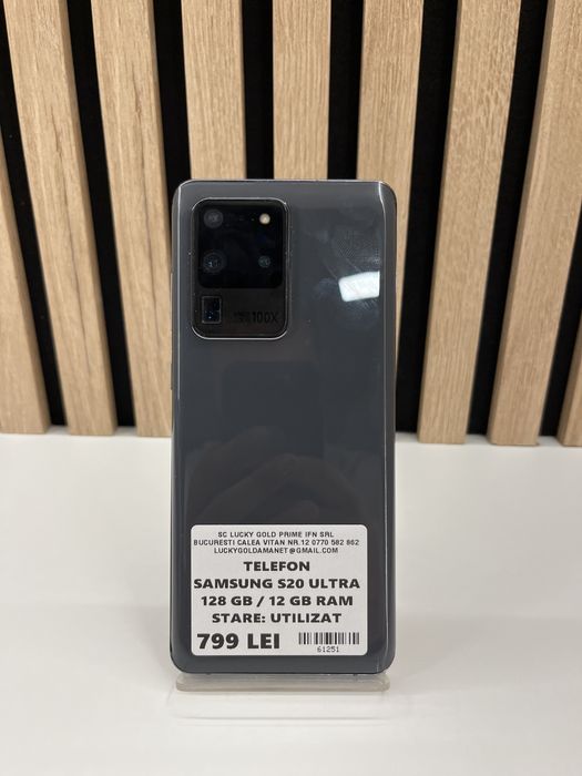 Samsung S20 Ultra 128Gb/12Gb Ram GARANTIE/FACTURA #61251