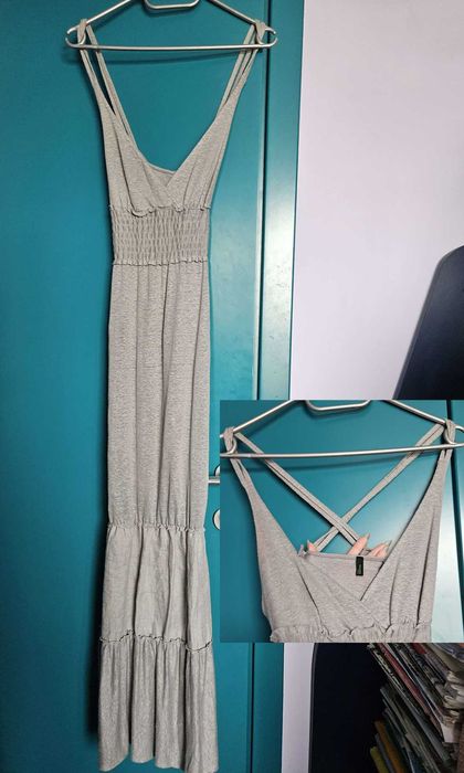 6 различни рокли(черно-бяла, бежава, леопардова, шарена, розова, сива)