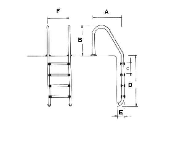 Стълба за басейн Стандарт