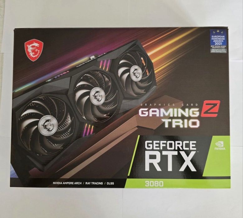 Видео карта MSI GeForce RTX 3080 Gaming Z Trio 10gb