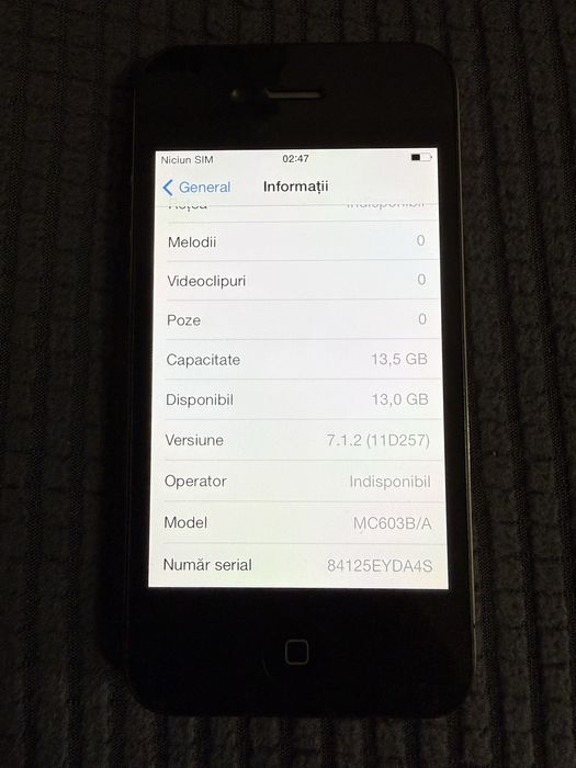 Iphone 4 16 gb no signal n20
